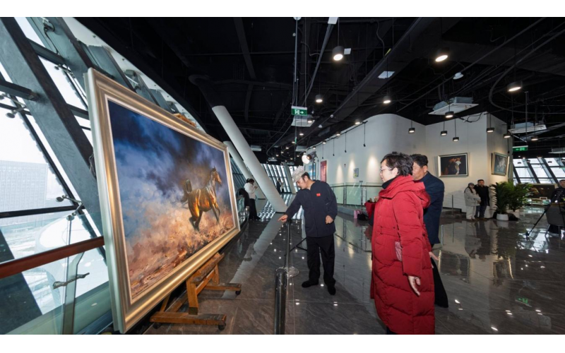 &ldquo;骏影流光&rdquo; 马年新春艺术展在文化中心发展